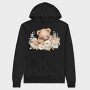 Boho Teddy Flowers, Hanorac Oversize Barbati (Unisex)