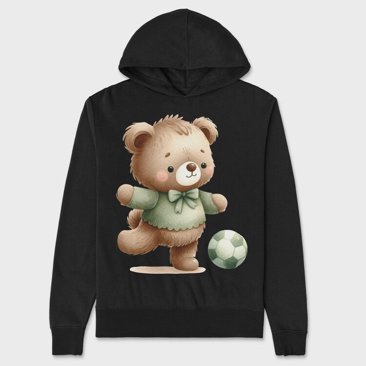 Boho Teddy Football, Hanorac Oversize Barbati (Unisex)