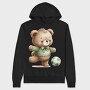 Boho Teddy Football, Hanorac Oversize Barbati (Unisex)