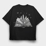 Book Crystals Stars, Tricou Oversize Barbati (Unisex)