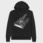 Book Feather Gothic, Hanorac Oversize Barbati (Unisex)