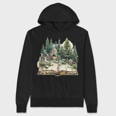 Book Illustration Nature, Hanorac Oversize Barbati (Unisex)