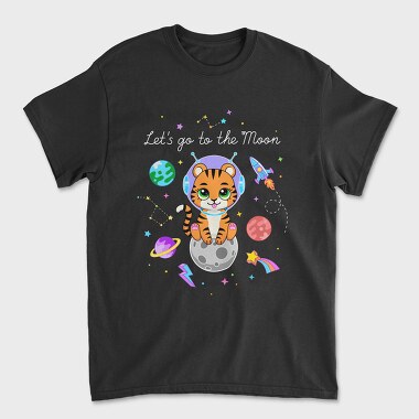 Space Tiger Adventure, Tricou Barbati (Unisex)