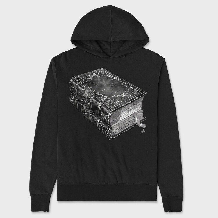 Book Stack Gothic, Hanorac Oversize Barbati (Unisex)