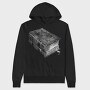 Book Stack Gothic, Hanorac Oversize Barbati (Unisex)