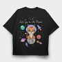 Space Tiger Adventure, Tricou Oversize Barbati (Unisex)