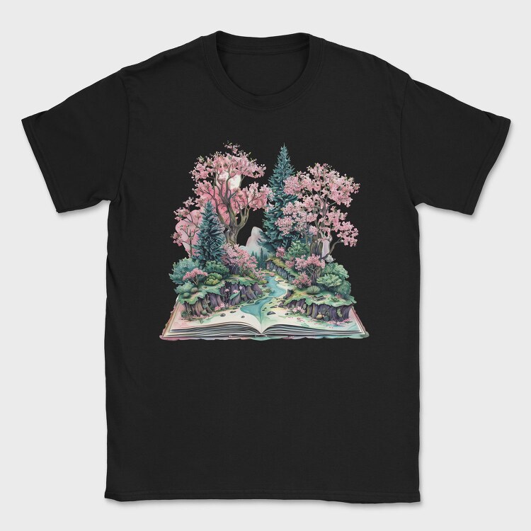 Book World Flowers, Tricou Barbati (Unisex)