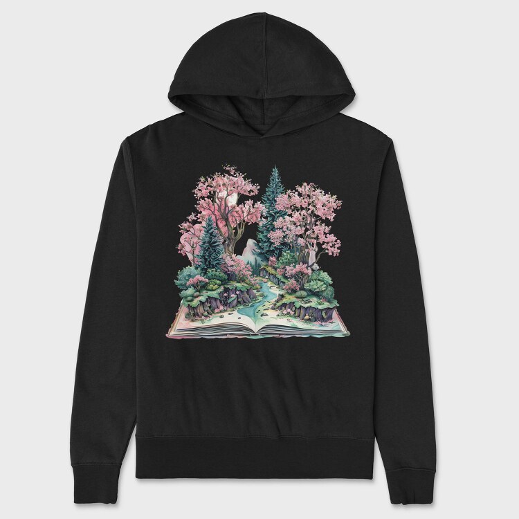 Book World Flowers, Hanorac Oversize Barbati (Unisex)