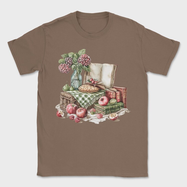 Books Apple Grapes, Tricou Barbati (Unisex)