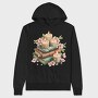 Books Candles Flowers, Hanorac Oversize Barbati (Unisex)