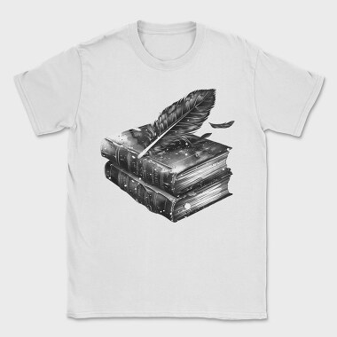 Books Feather Gothic, Tricou Barbati (Unisex)