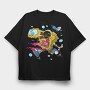 Spongebob Splat Attack, Tricou Oversize Barbati (Unisex)