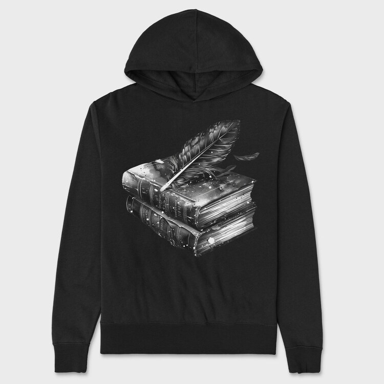 Books Feather Gothic, Hanorac Oversize Barbati (Unisex)