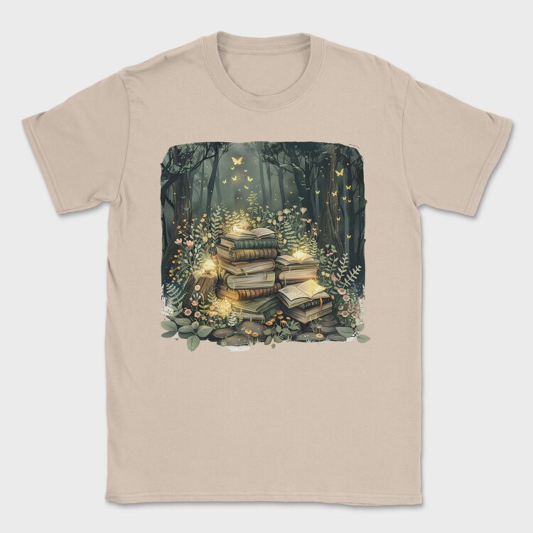 Books Nature Flowers, Tricou Barbati (Unisex)