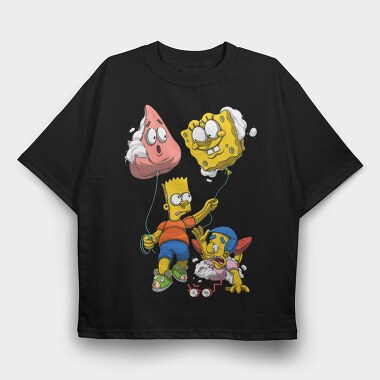 Spongebob Streetwear, Tricou Oversize Barbati (Unisex)