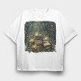 Books Nature Flowers, Tricou Oversize Barbati (Unisex)
