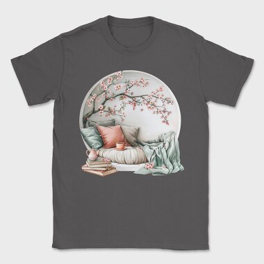 Books Spring Cherry Blossom, Tricou Barbati (Unisex)