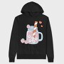 Strawberry Bunny Juice, Hanorac Oversize Barbati (Unisex)