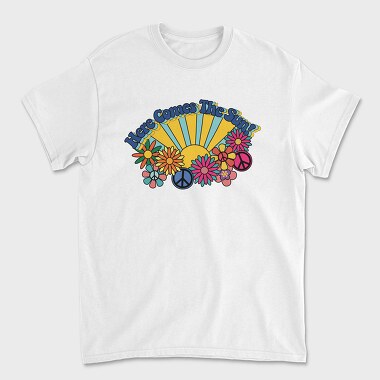 Sunflower Peace Vibes, Tricou Barbati (Unisex)