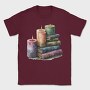 Books Stack Candles, Tricou Barbati (Unisex)
