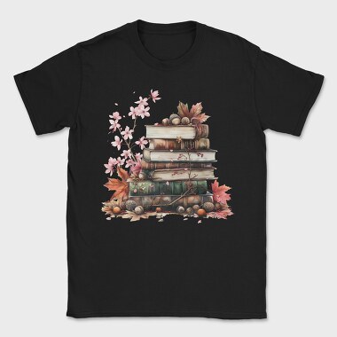 Books Stack Fall, Tricou Barbati (Unisex)