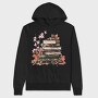 Books Stack Fall, Hanorac Oversize Barbati (Unisex)