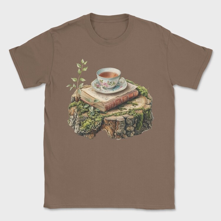Books Stack Nature, Tricou Barbati (Unisex)