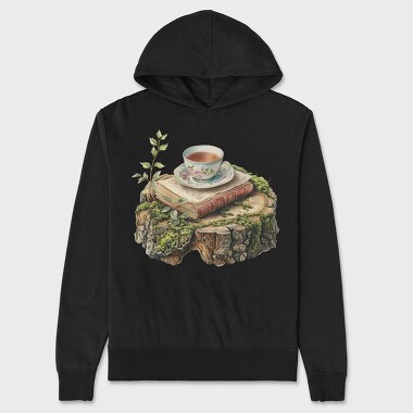 Books Stack Nature, Hanorac Oversize Barbati (Unisex)