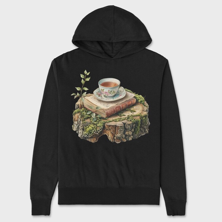 Books Stack Nature, Hanorac Oversize Barbati (Unisex)