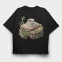 Books Stack Nature, Tricou Oversize Barbati (Unisex)