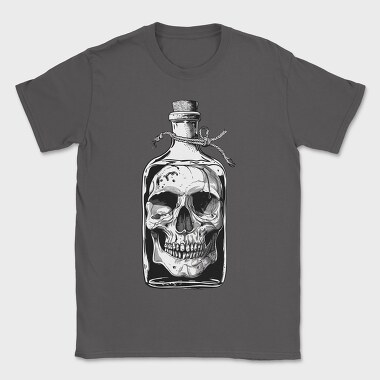Bottle Skull Mystery, Tricou Barbati (Unisex)