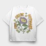 Sunflower Vibes, Tricou Oversize Barbati (Unisex)