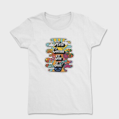 Sunny Vibes Floral Peace, Tricou Femei