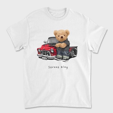 Teddy Bear Street King, Tricou Barbati (Unisex)