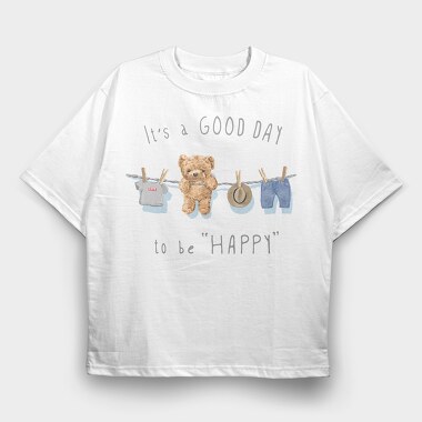 Teddy Bear, Tricou Oversize Barbati (Unisex)