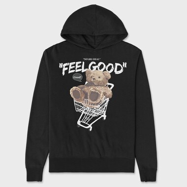 Teddy Cart Vibes, Hanorac Oversize Barbati (Unisex)