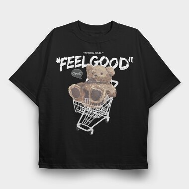 Teddy Cart Vibes, Tricou Oversize Barbati (Unisex)