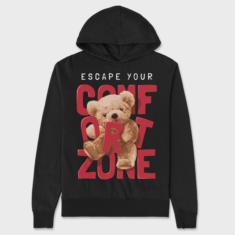 Teddy Escape Zone, Hanorac Oversize Barbati (Unisex)