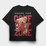 Teddy Escape Zone, Tricou Oversize Barbati (Unisex)