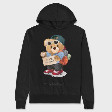 Teddy Hiker Vibes, Hanorac Oversize Barbati (Unisex)