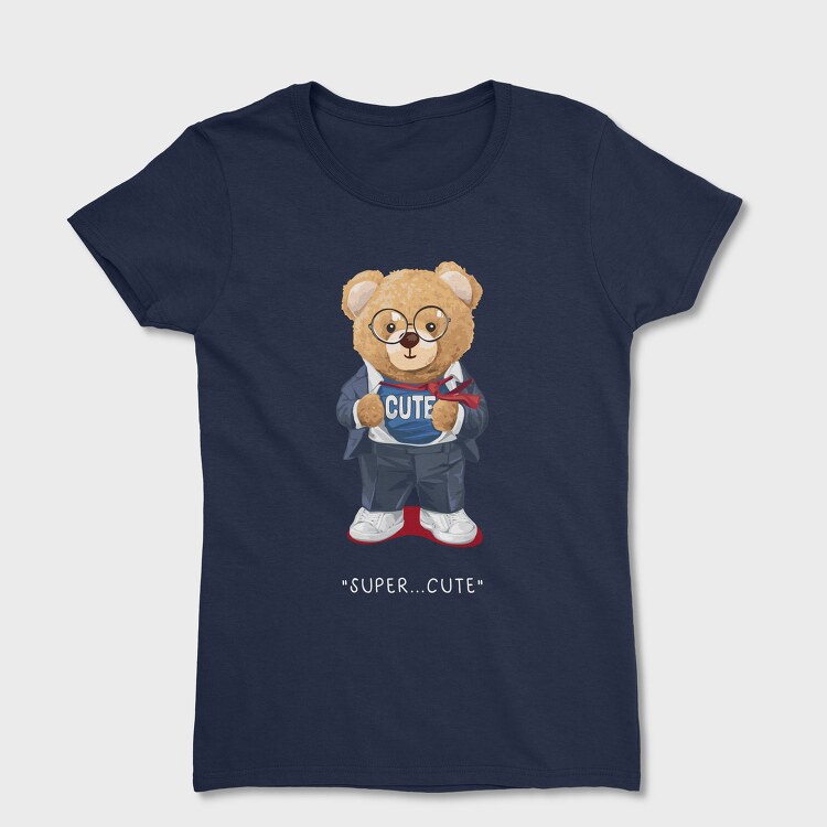 Teddy Hipster Vibes, Tricou Femei