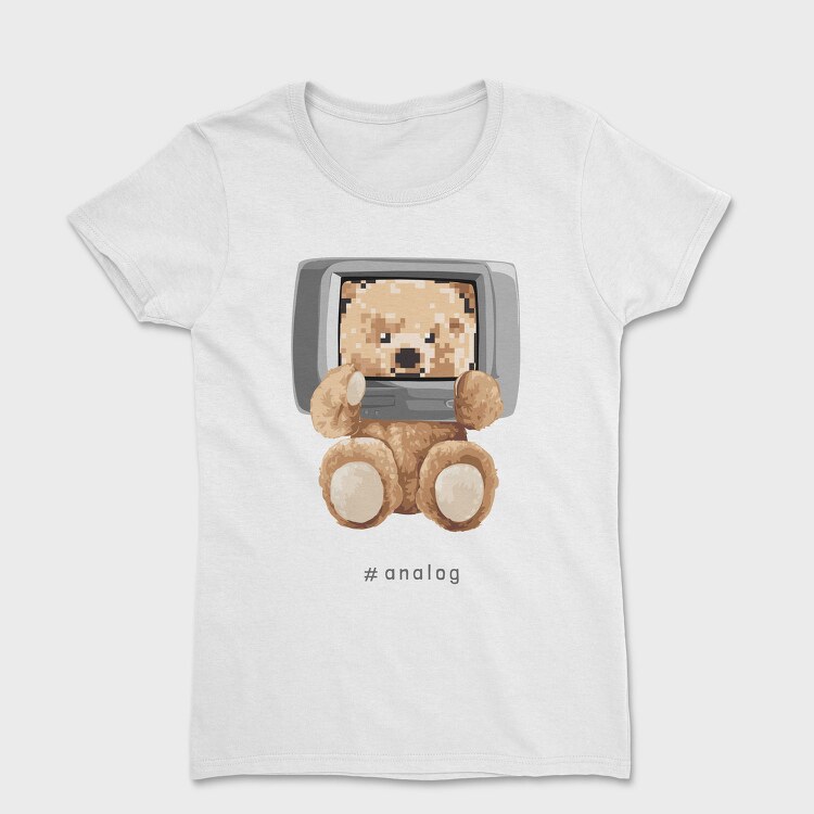 Teddy Pixel Screen, Tricou Femei