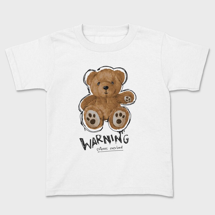 Teddy Warning Overload, Tricou Copii