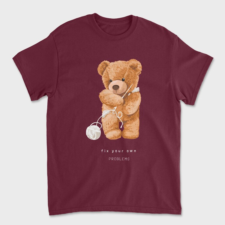 Teddy Yarn Fix, Tricou Barbati (Unisex)