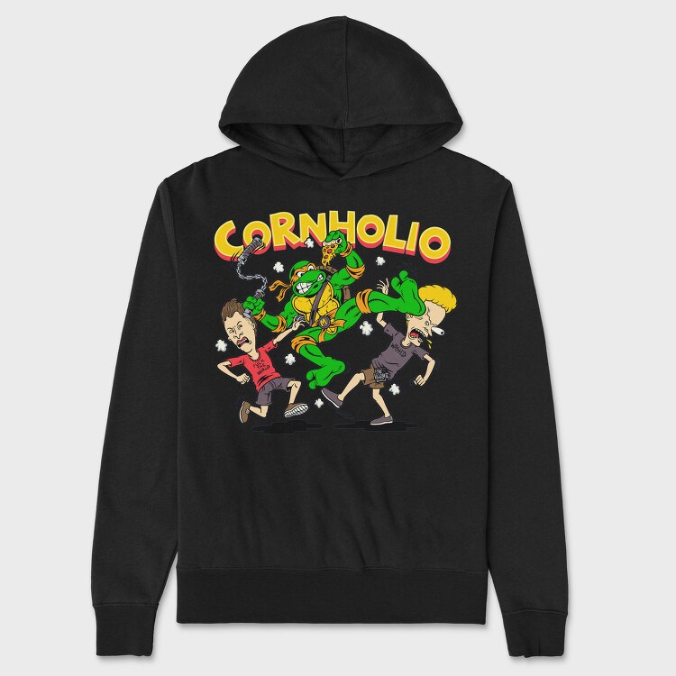 Teenage Mutant Ninja Pizza, Hanorac Oversize Barbati (Unisex)