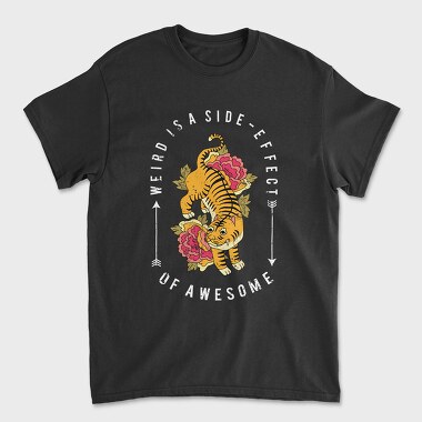 Tiger Rose Weirdness, Tricou Barbati (Unisex)