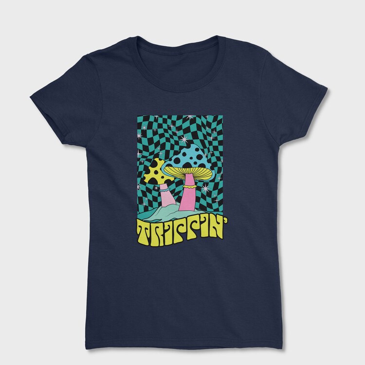Trippin Mushroom Vibes, Tricou Femei
