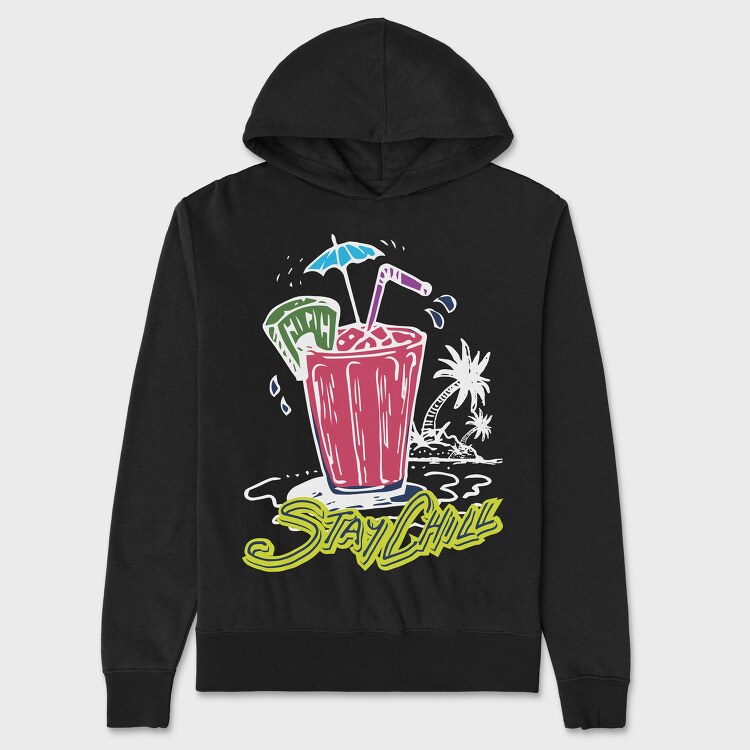 Tropical Chill Vibes, Hanorac Oversize Barbati (Unisex)