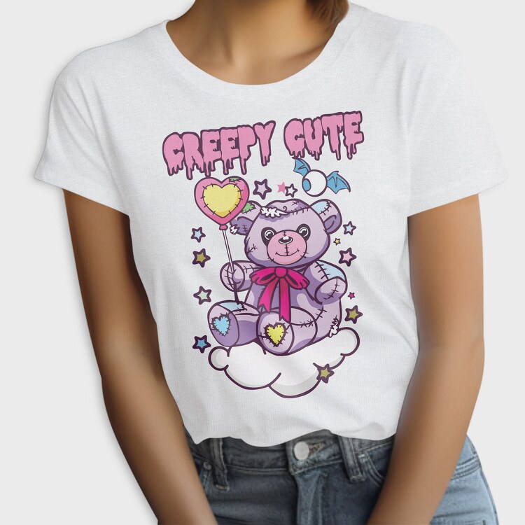 Creepy Cute Bear, Tricou Femei