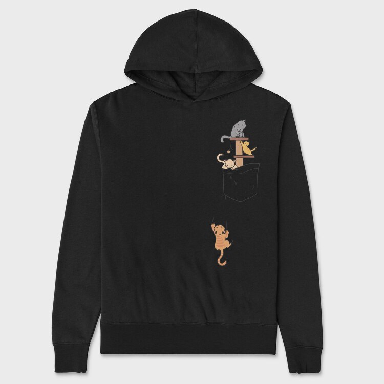 Pocket Cats, Hanorac Oversize Barbati (Unisex)